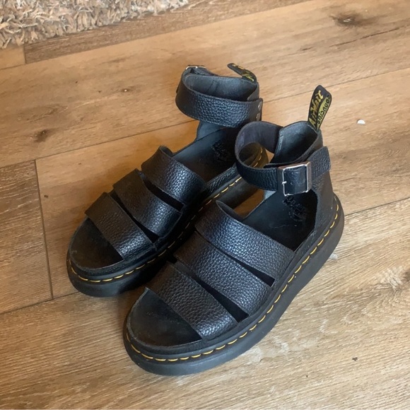 🆕 NWOT Clarissa Leather Platform Sandal - Picture 2 of 3